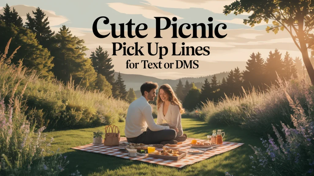 Cute Picnic Pick Up Lines for Text or DMs