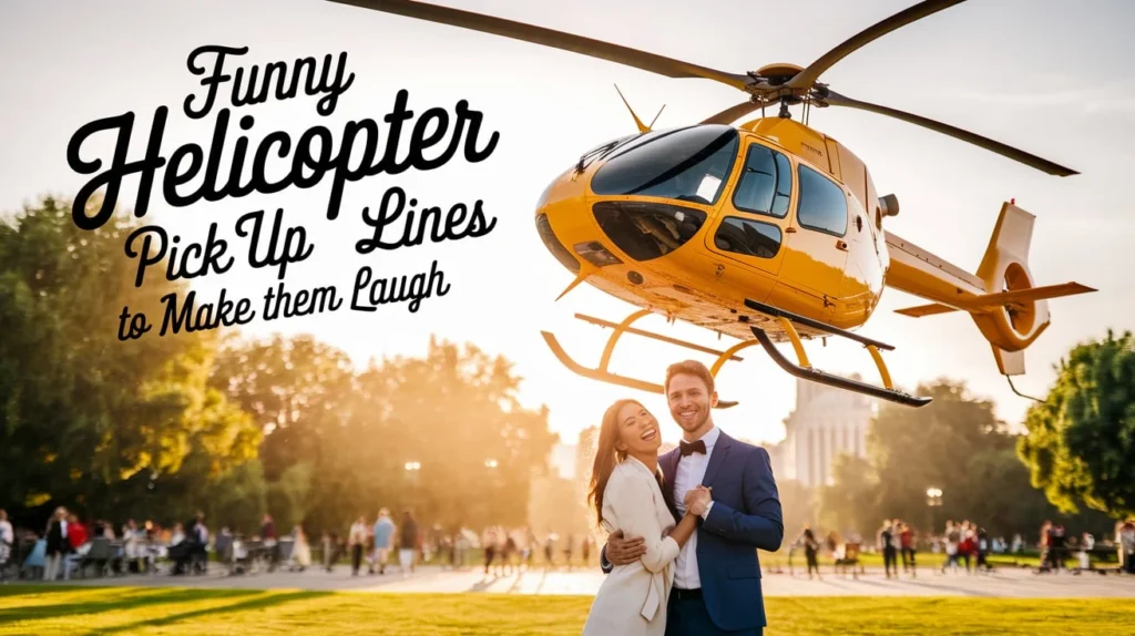 Funny Helicopter Pick Up Lines to Make Them Laugh
