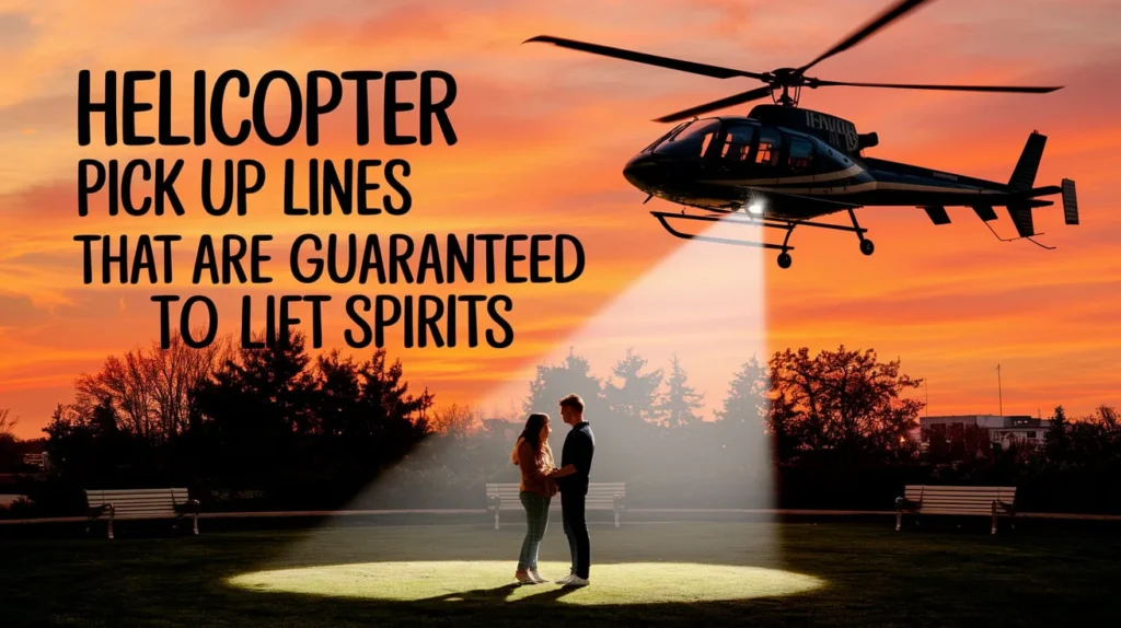 Helicopter Pick Up Lines That Are Guaranteed to Lift Spirits