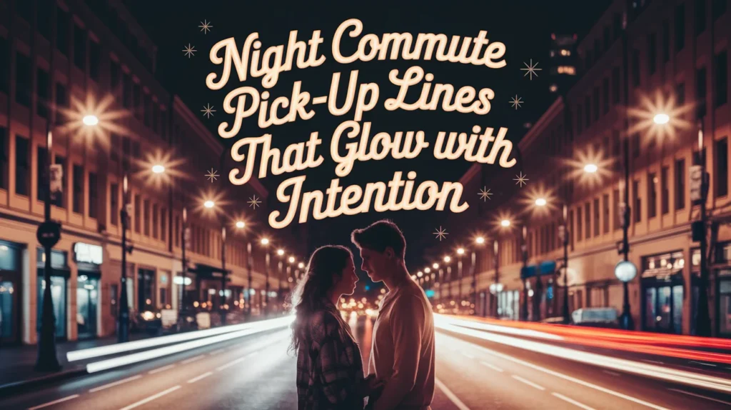 Night Commute Pick-Up Lines That Glow with Intention