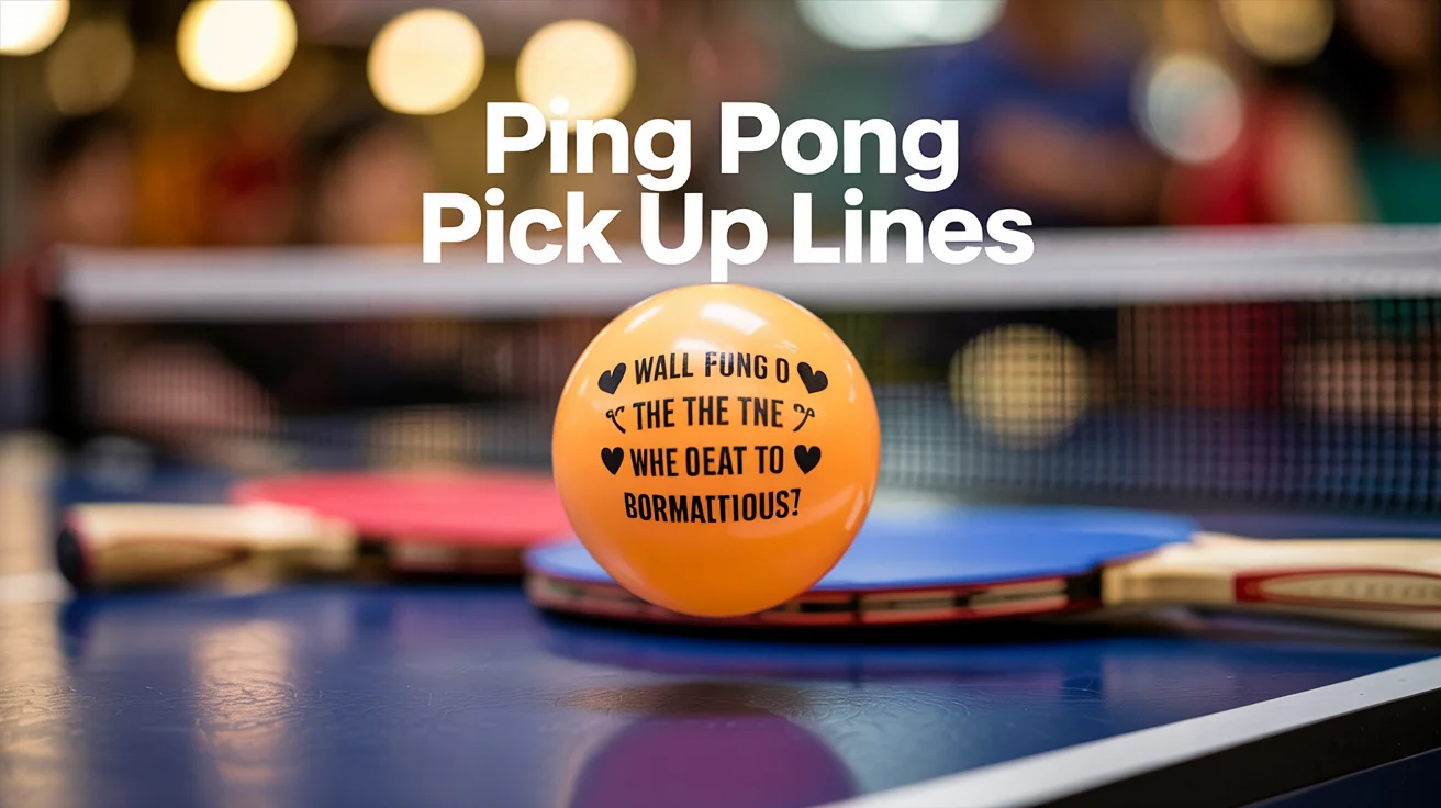 Ping Pong Pick Up Lines