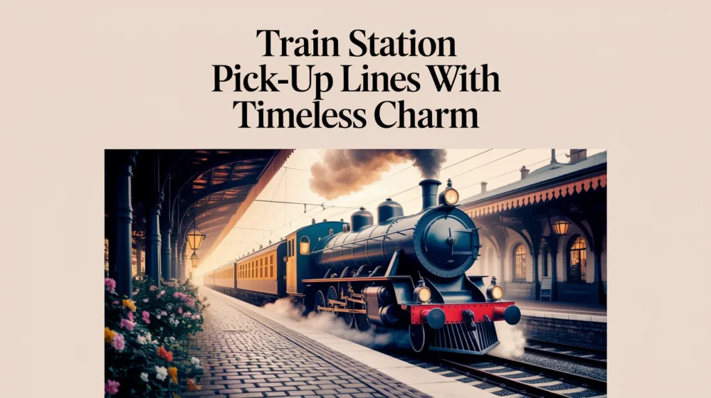 Train Station Pick-Up Lines with Timeless Charm