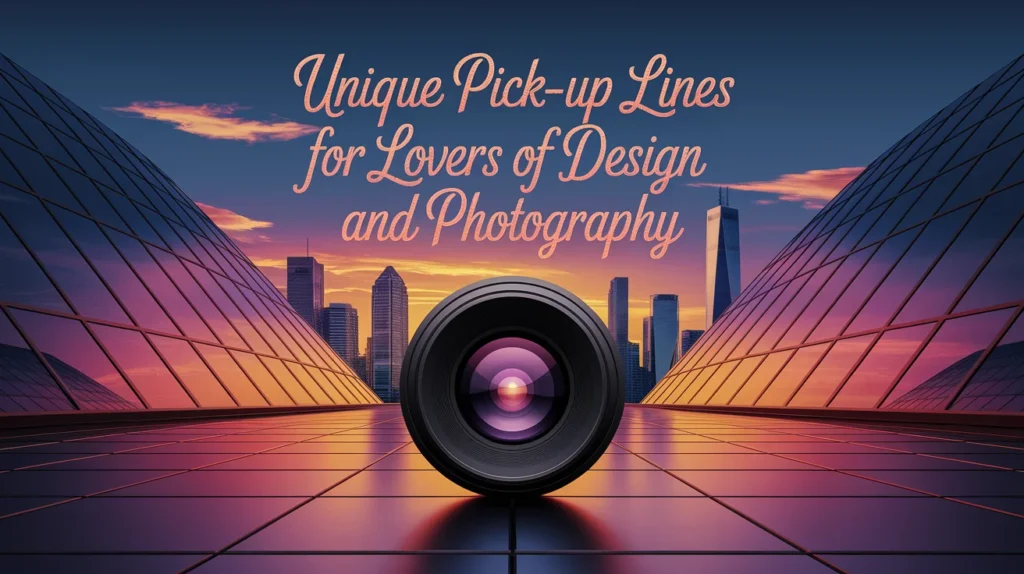 Unique Pick-Up Lines for Lovers of Design and Photography
