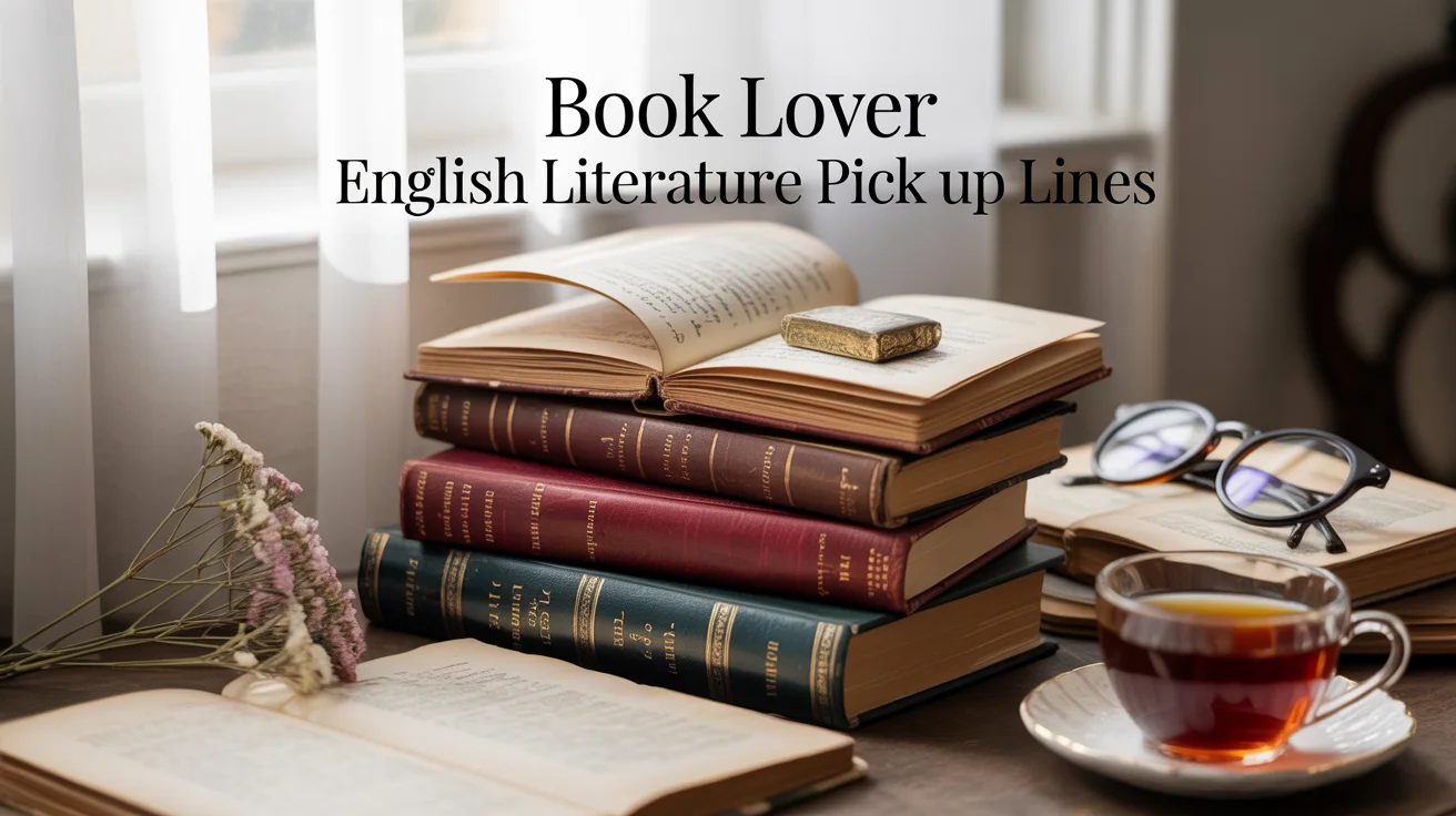 Book Lover English Literature Pick Up Lines