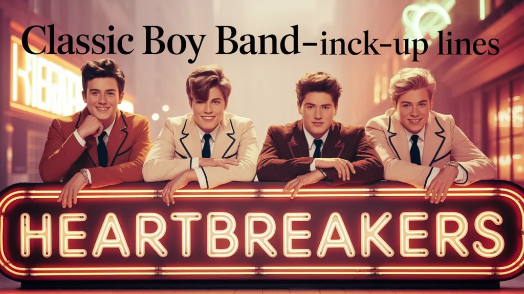 Classic Boy Band-Inspired Pick-Up Lines