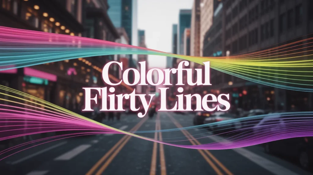 Colorful Flirty Lines 
