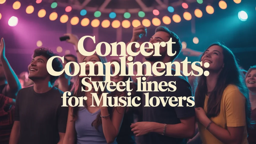 Concert Compliments: Sweet Lines for Music Lovers