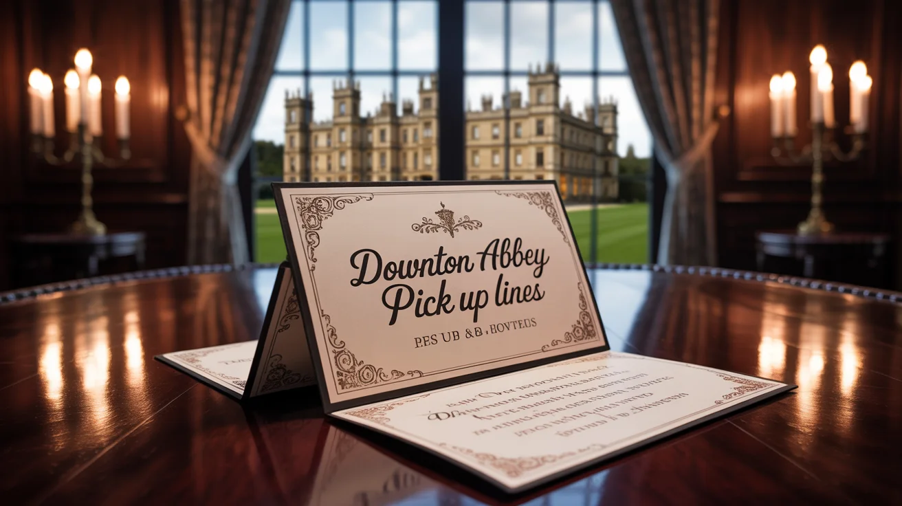 Downton Abbey Pick Up Lines