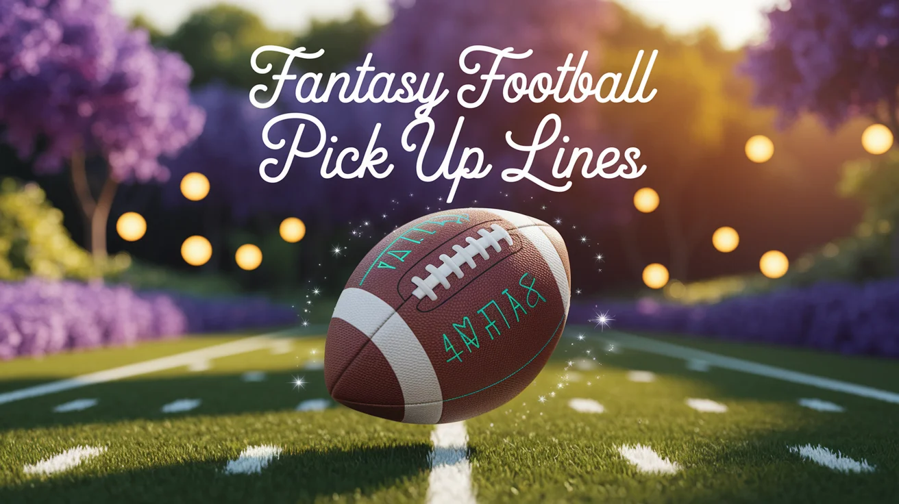 Fantasy Football Pick Up Lines