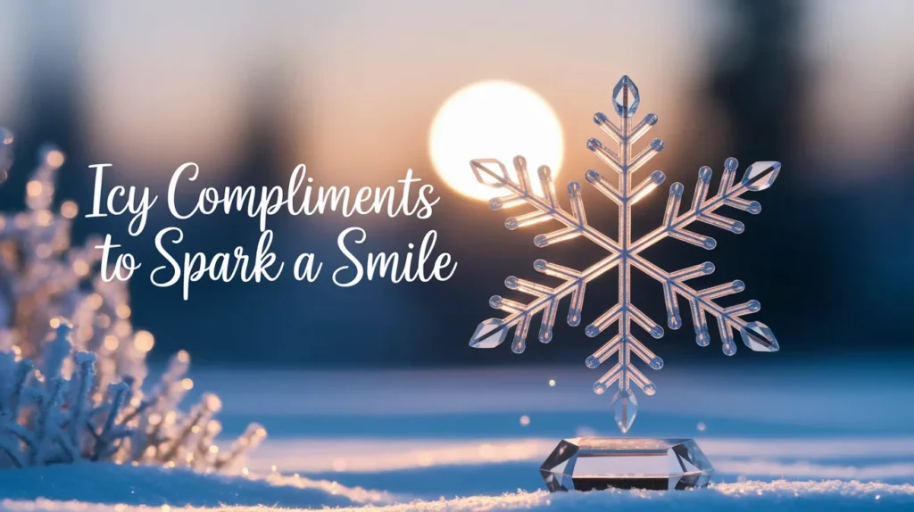 Icy Compliments to Spark a Smile