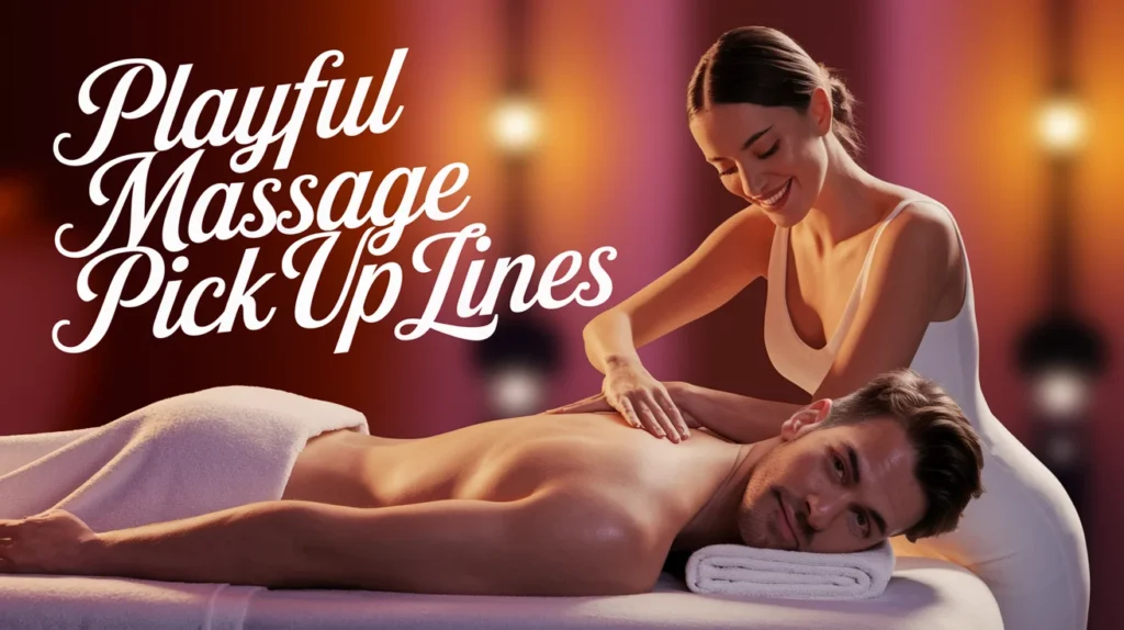Playful Massage Pick Up Lines