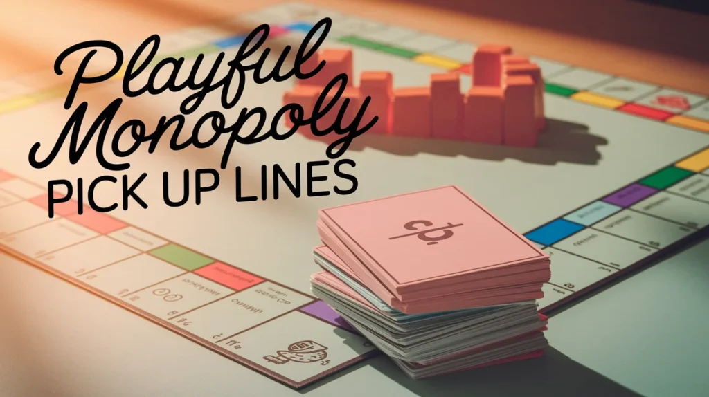 Playful Monopoly Pick Up Lines