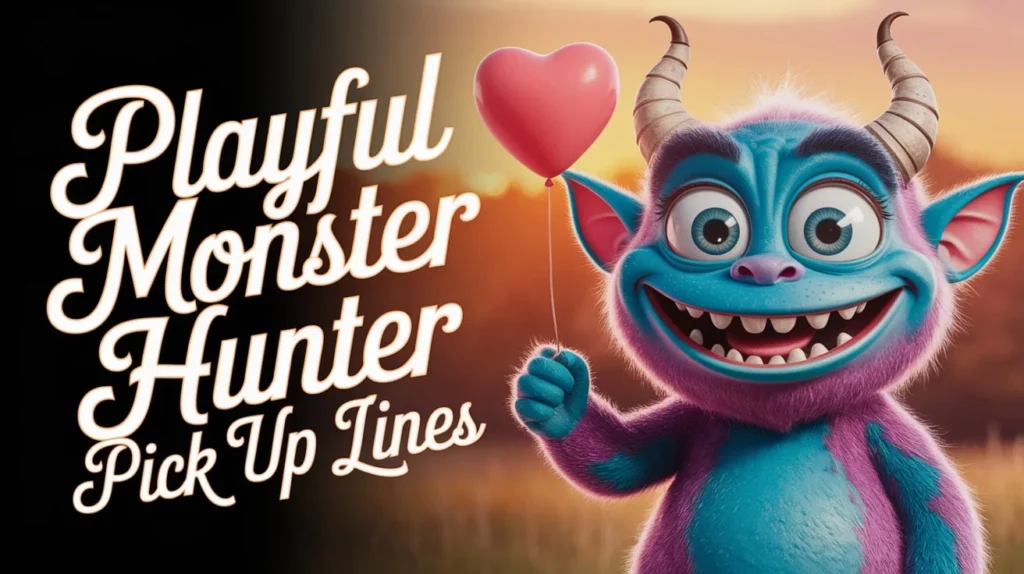 Playful Monster Hunter Pick Up Lines