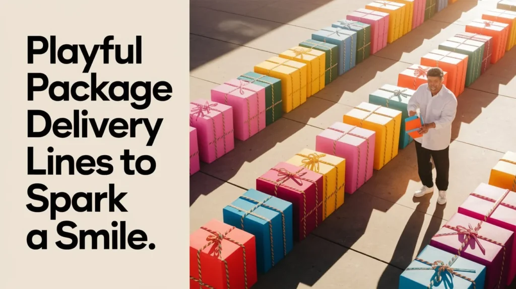 Playful Package Delivery Lines to Spark a Smile