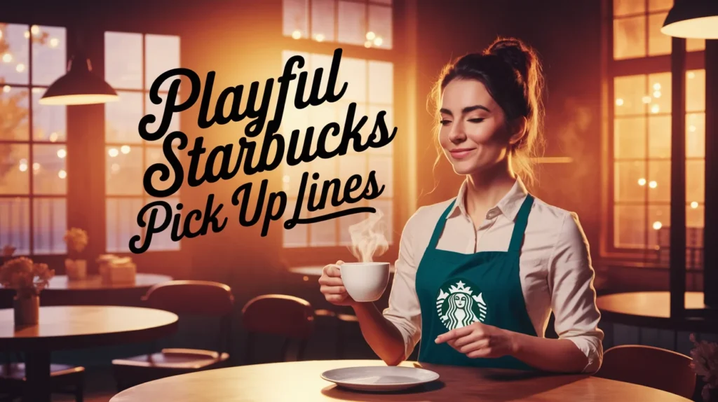Playful Starbucks Pick Up Lines