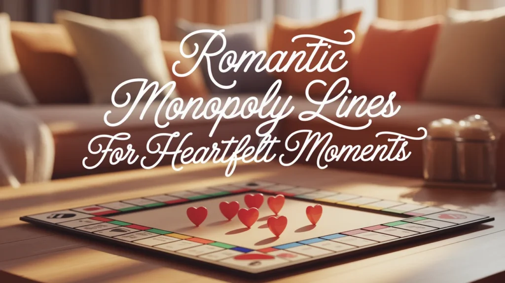 Romantic Monopoly Lines for Heartfelt Moments
