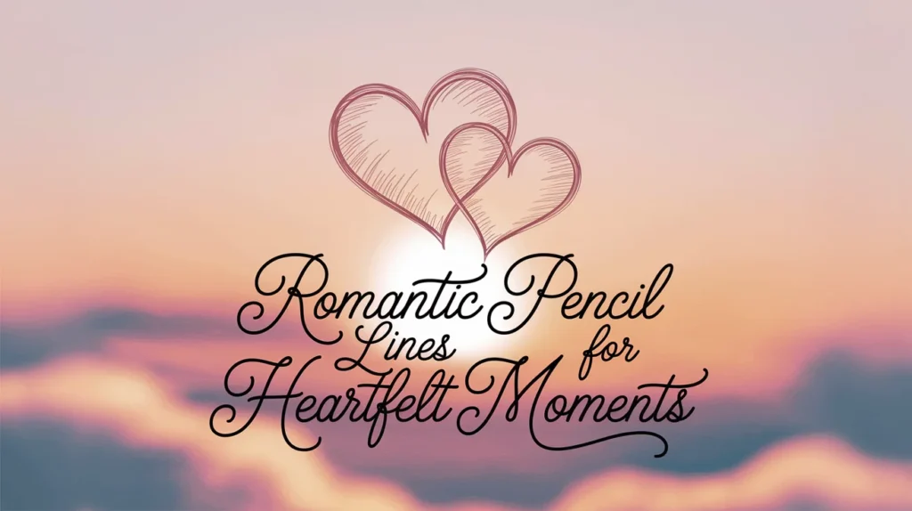 Romantic Pencil Lines for Heartfelt Moments