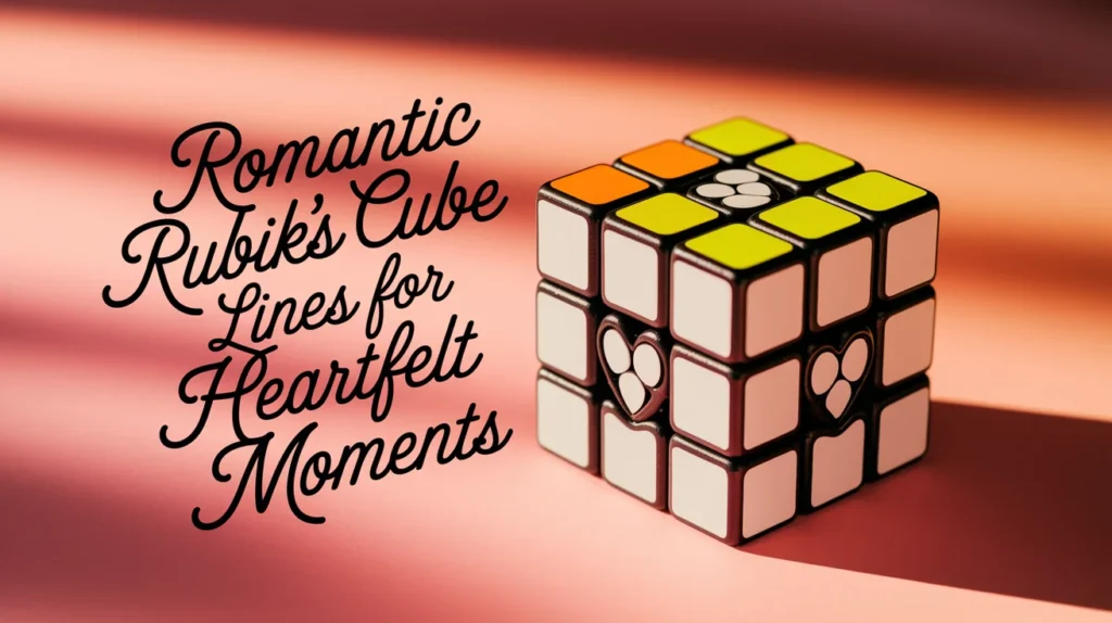 Romantic Rubik’s Cube Lines for Heartfelt Moments