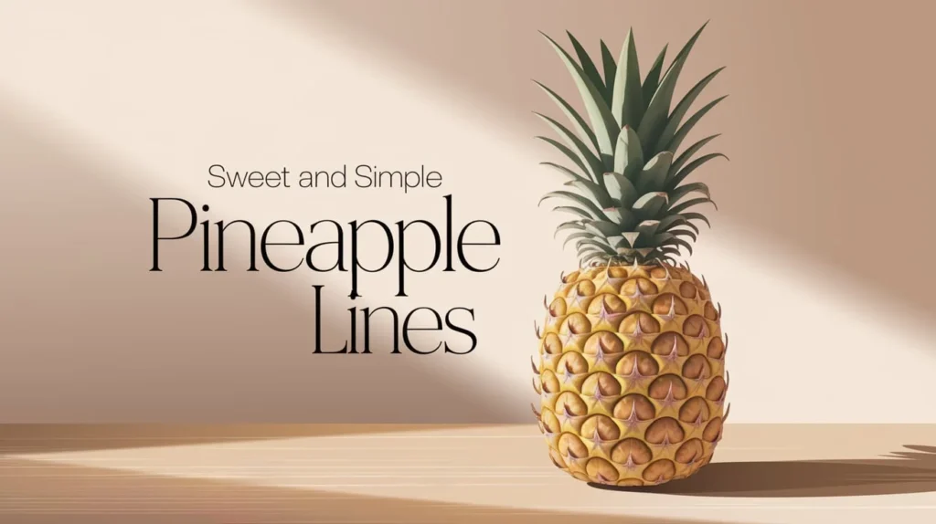 Sweet and Simple Pineapple Lines