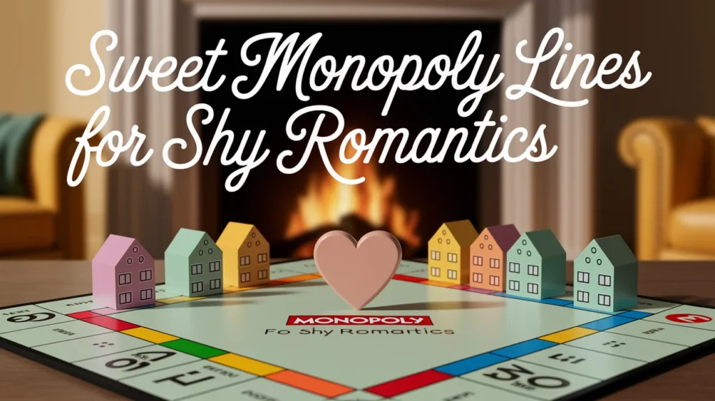 Sweet Monopoly Lines for Shy Romantics