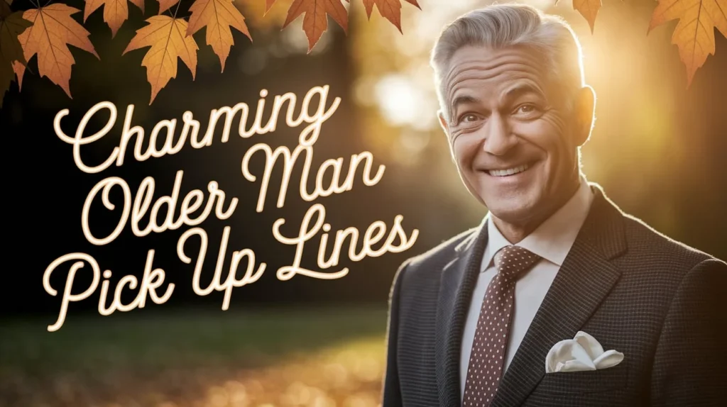 Charming Older Man Pick Up Lines
