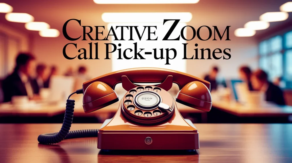 Creative Zoom Call Pick-Up Lines
