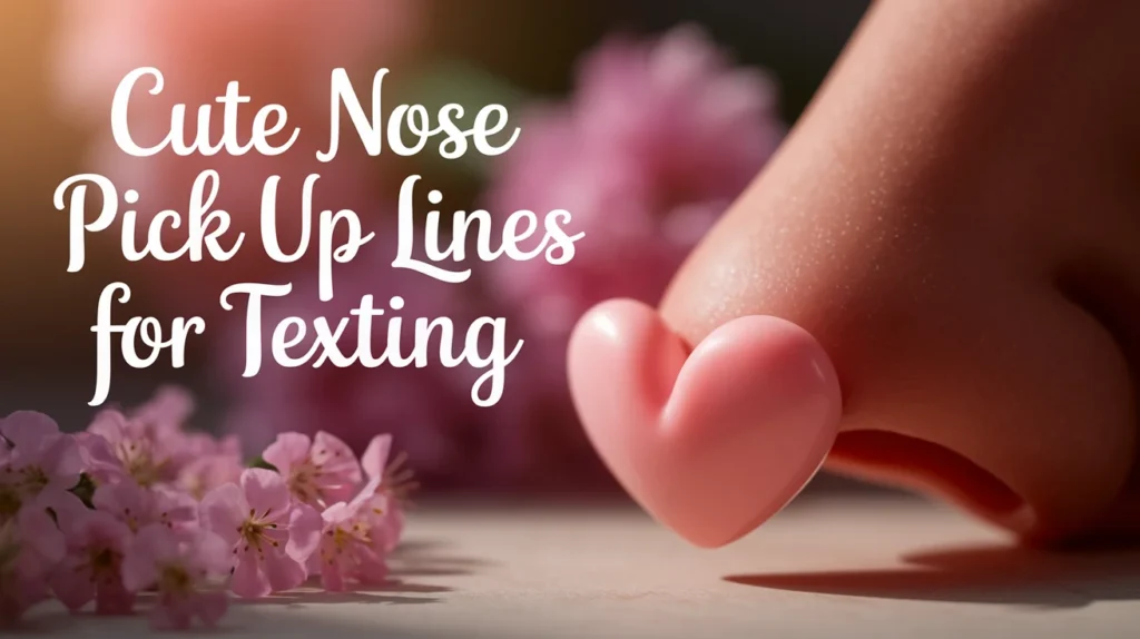 Cute Nose Pick Up Lines for Texting