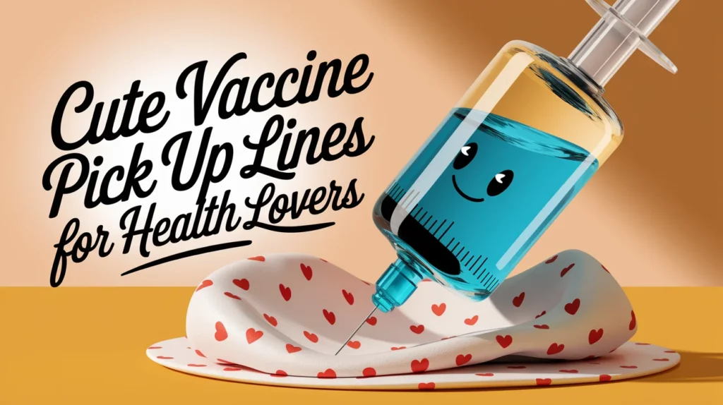Cute Vaccine Pick Up Lines for Health Lovers