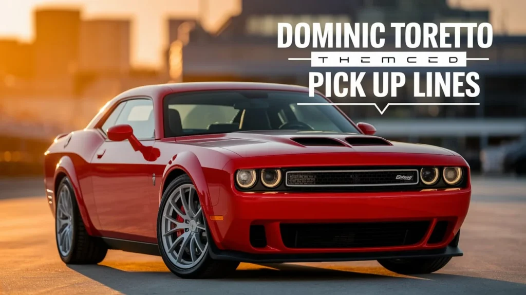 Dominic Toretto Themed Pick Up Lines