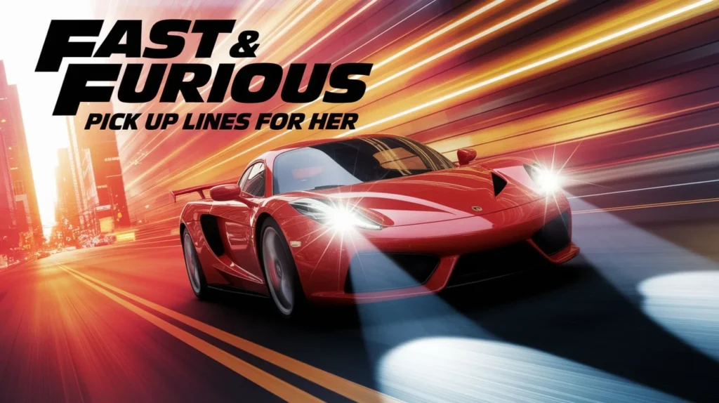 Fast & Furious Pick Up Lines for Her