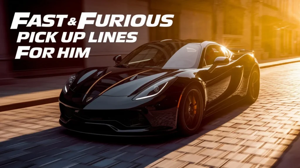 Fast & Furious Pick Up Lines for Him