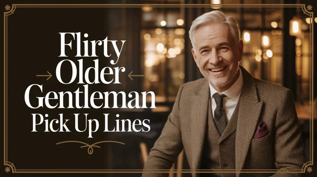Flirty Older Gentleman Pick Up Lines