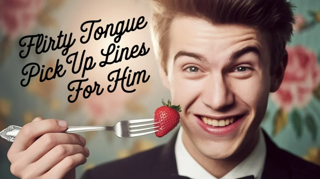 Flirty Tongue Pick Up Lines for Him