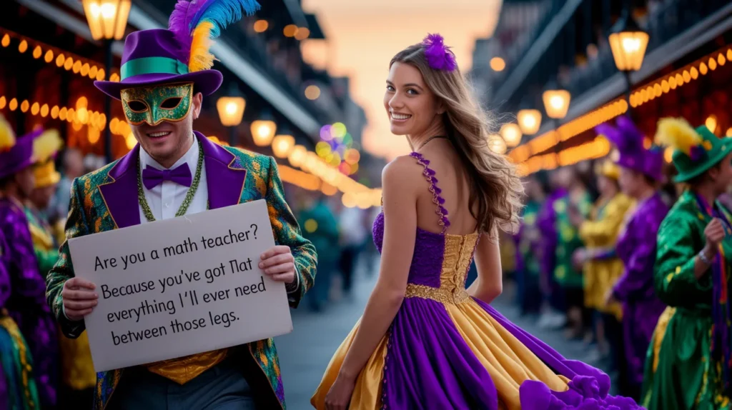 Funny Mardi Gras Pick Up Lines to Make Them Laugh