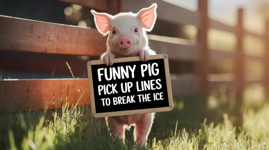 Funny Pig Pick Up Lines to Break the Ice