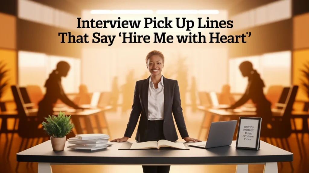 Interview Pick Up Lines That Say "Hire Me With Heart"