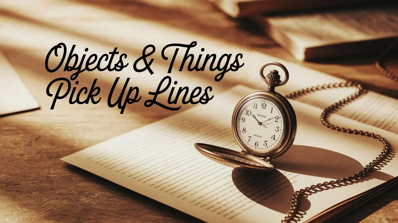 Objects & Things Pick Up Lines