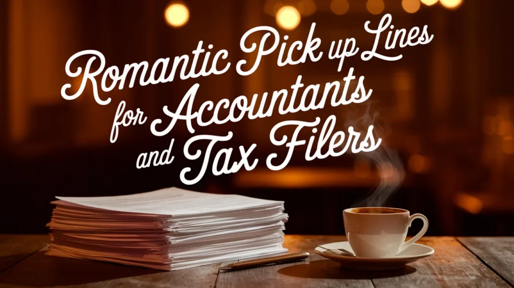 Romantic Pick Up Lines for Accountants and Tax Filers