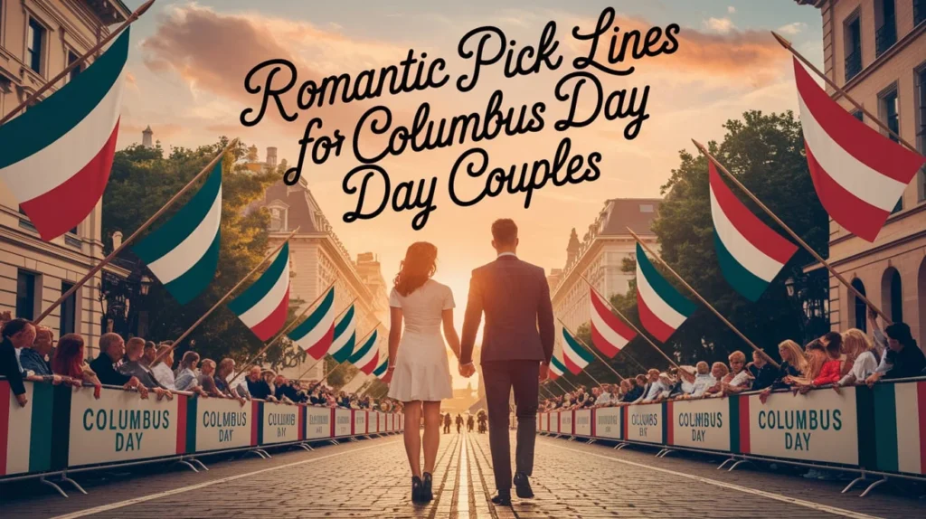 Romantic Pick Up Lines for Columbus Day Couples