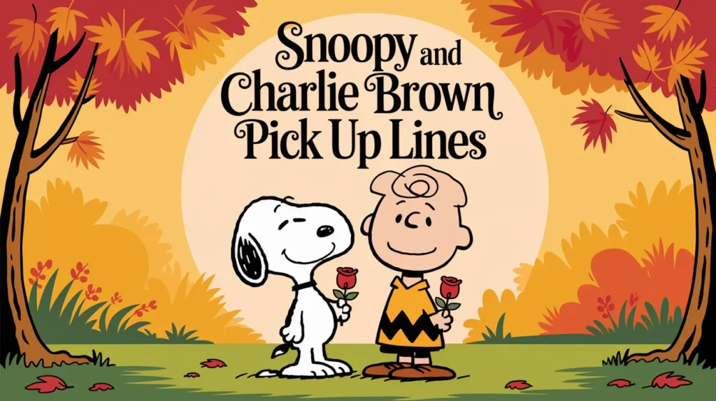 Snoopy and Charlie Brown Pick Up Lines