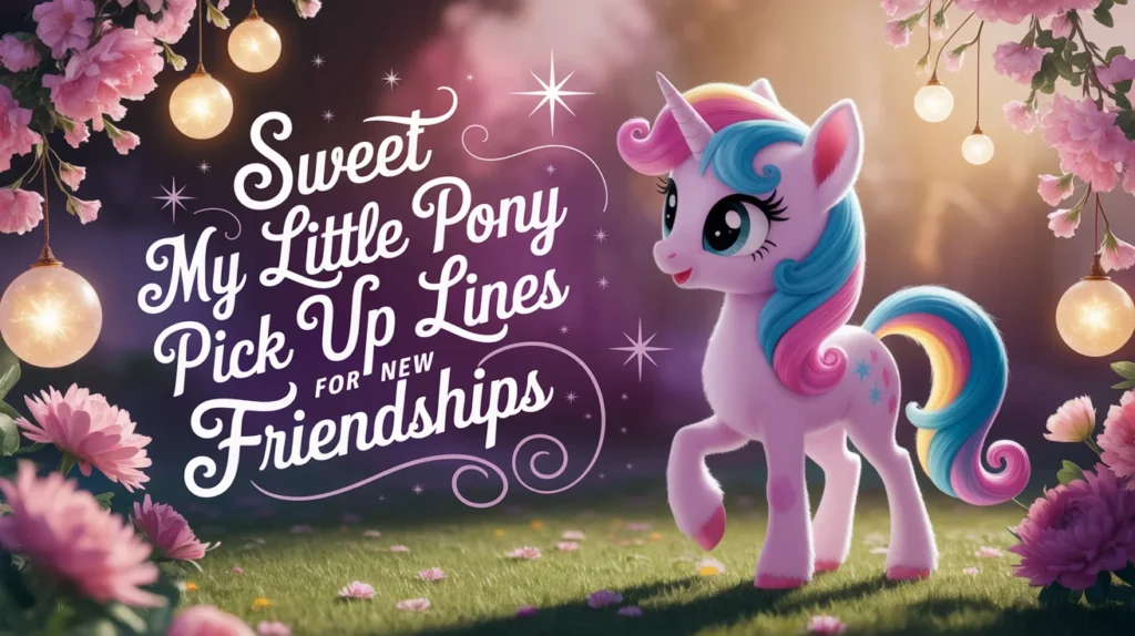 Sweet My Little Pony Pick Up Lines for New Friendships