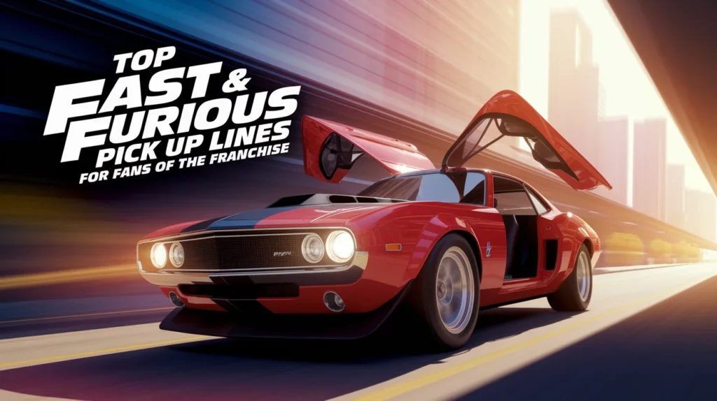 Top Fast & Furious Pick Up Lines for Fans of the Franchise