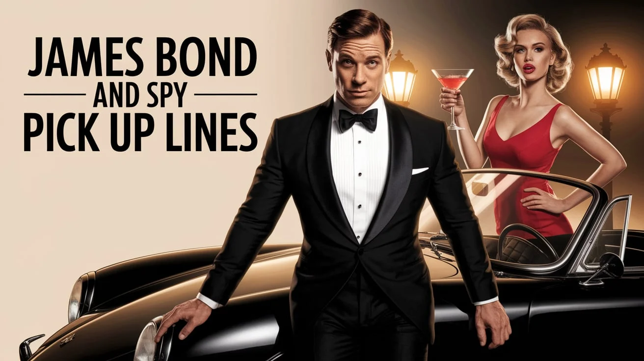 James Bond and Spy Pick Up Lines