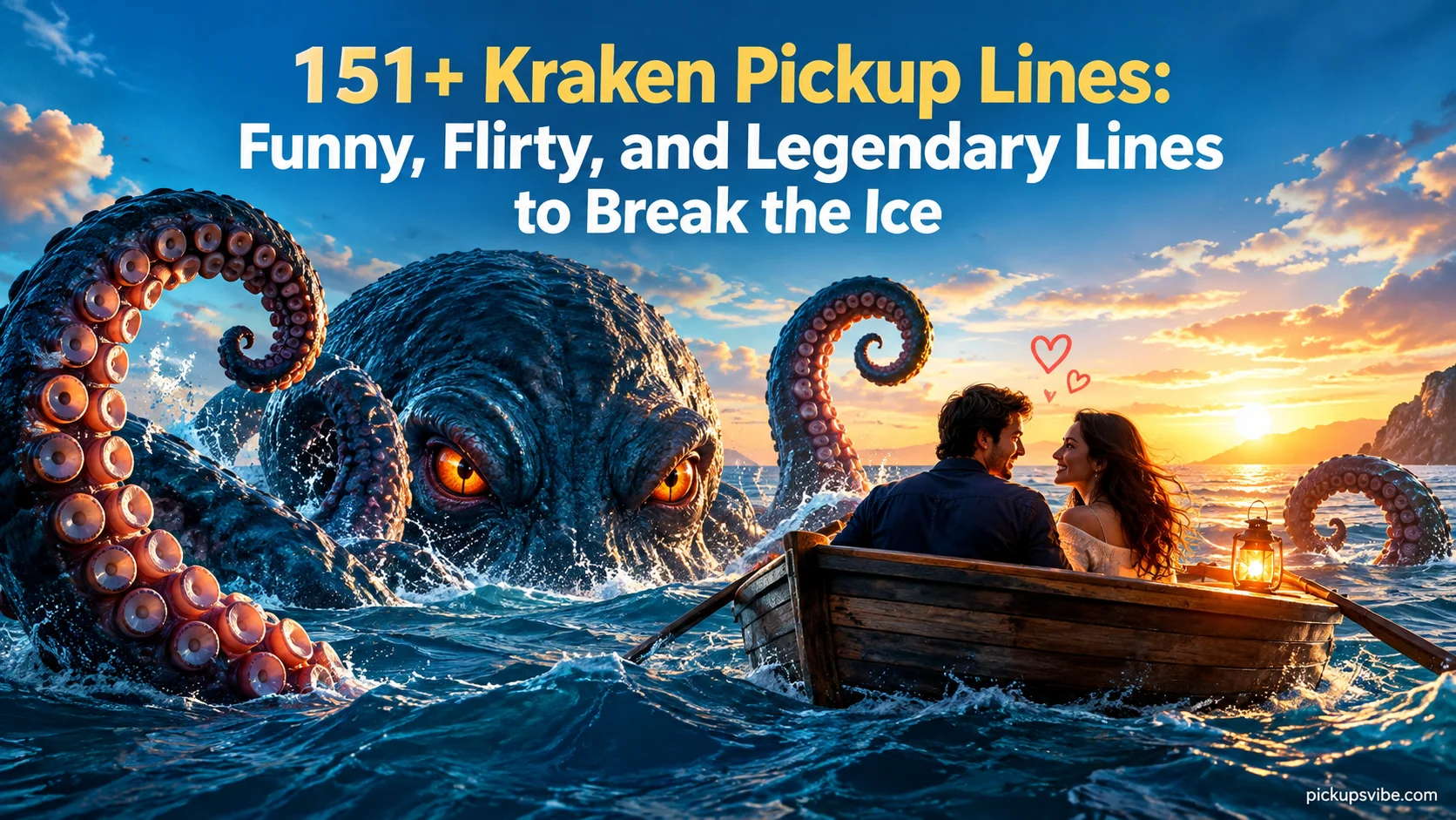 151+ Kraken Pickup Lines: Funny, Flirty, and Legendary Lines to Break the Ice